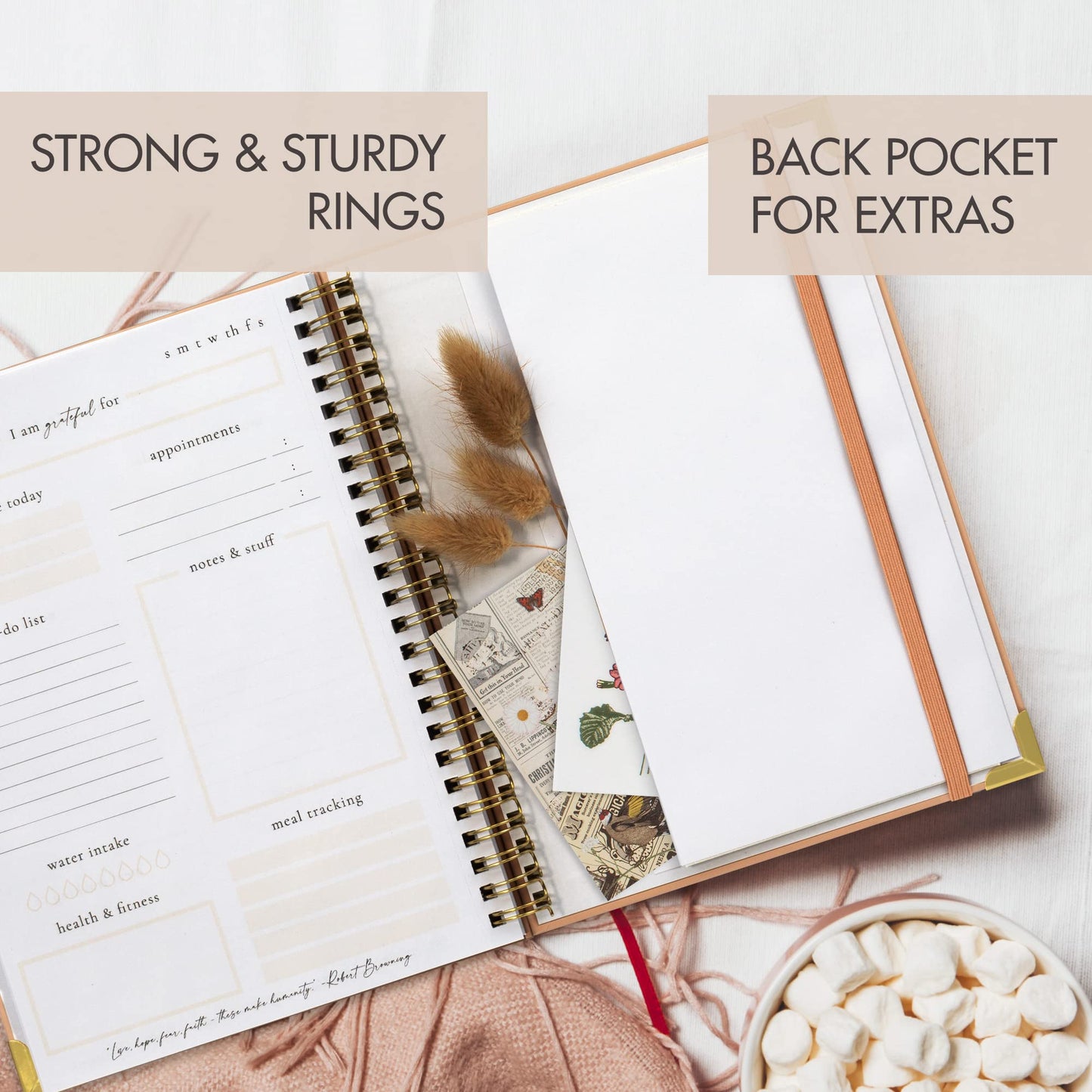 Beautiful To Do List Notebook - Aesthetic Daily Planner to Easily Organize Your Tasks And Boost Productivity - Stylish Undated Planner And School or Office Supplies For Women