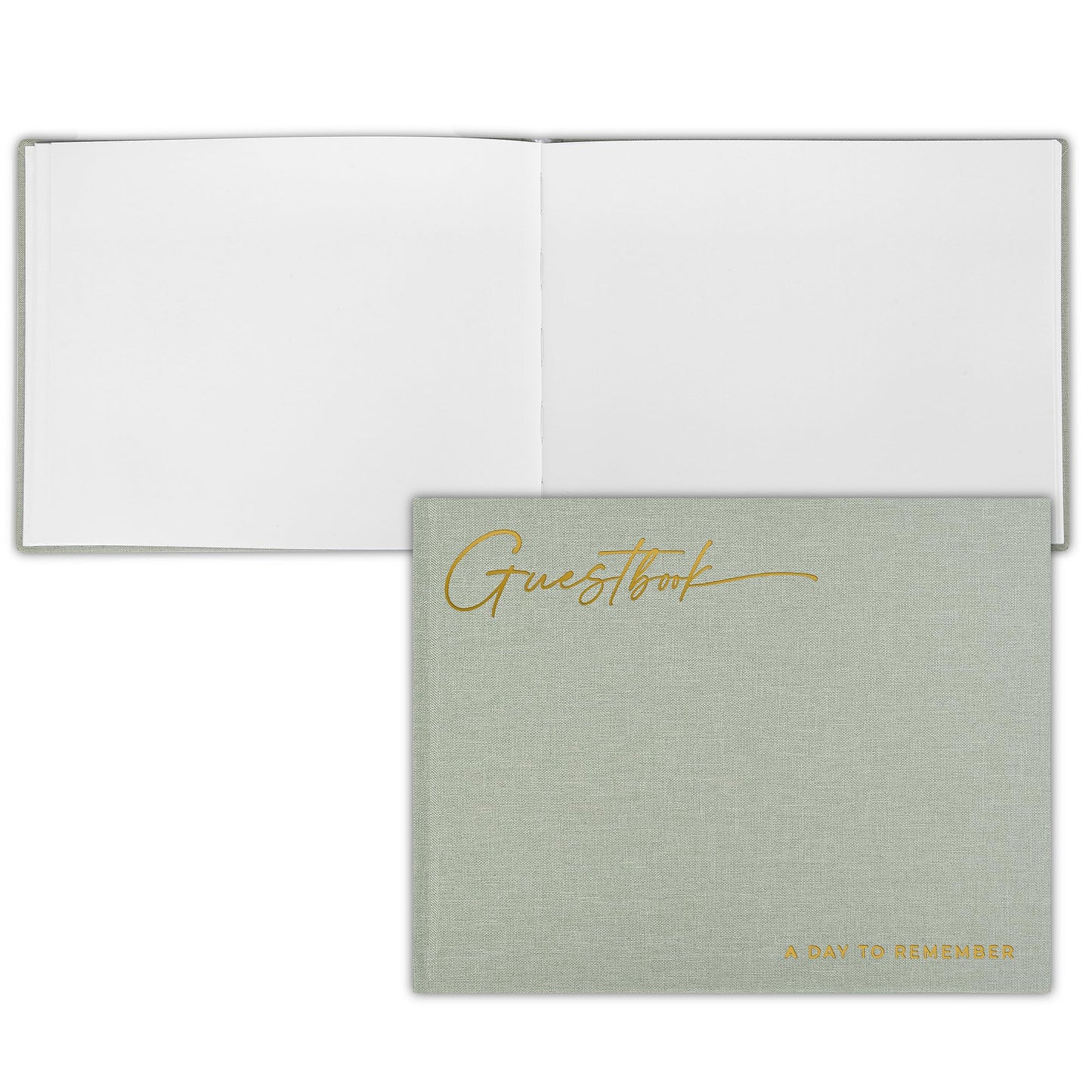 ZICOTO Beautiful Wedding Guest Book for Your Wedding Reception - Simply Elegant Guestbook to Sign in and Add Polaroid Photos - The Perfect Baby Shower Guest Book for The Special Day