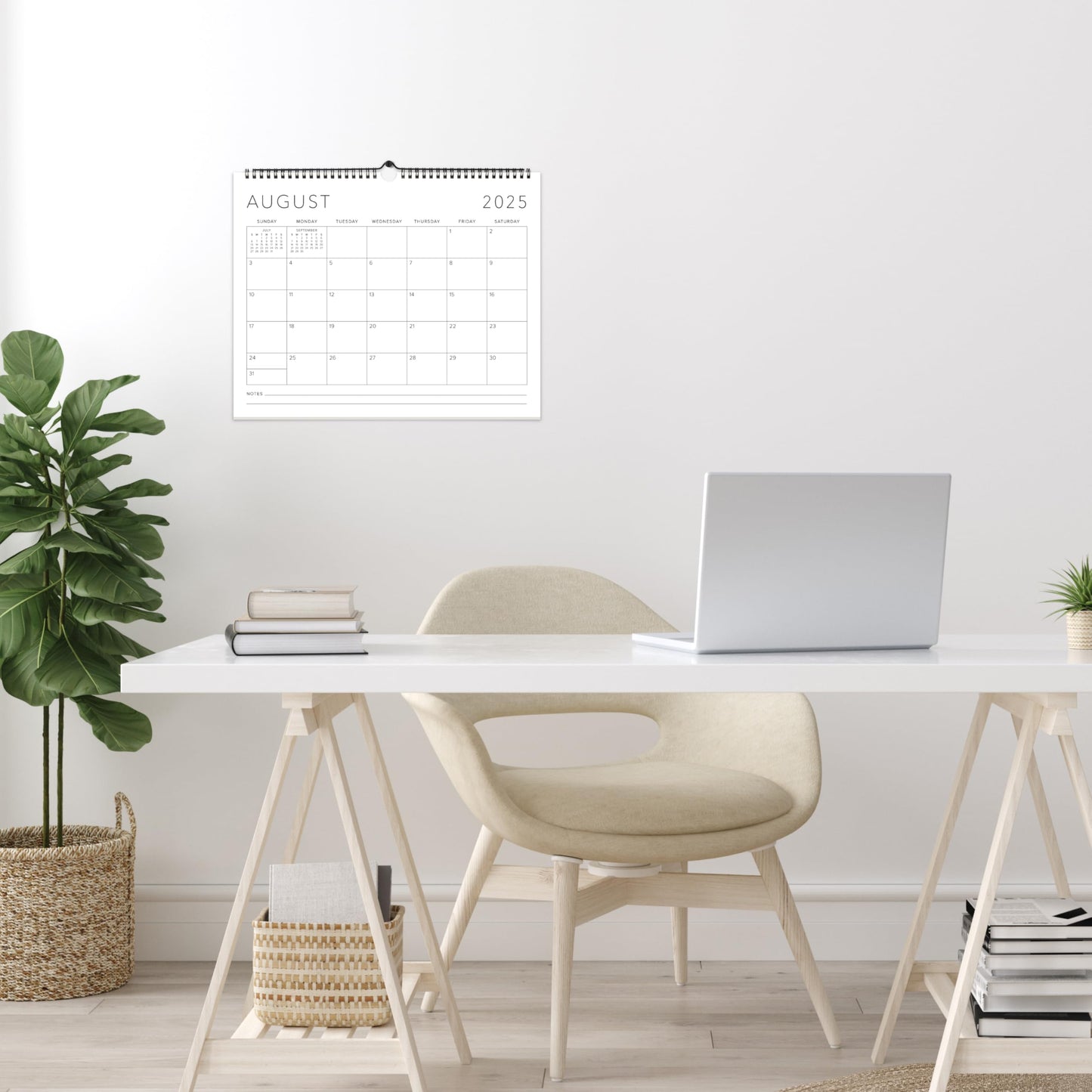 Beautiful 2025-2026 Wall Calendar - Runs from July 2025 until December 2026 - Large 14.5" x 11.5" Office Wall Calendar for Easy Organizing