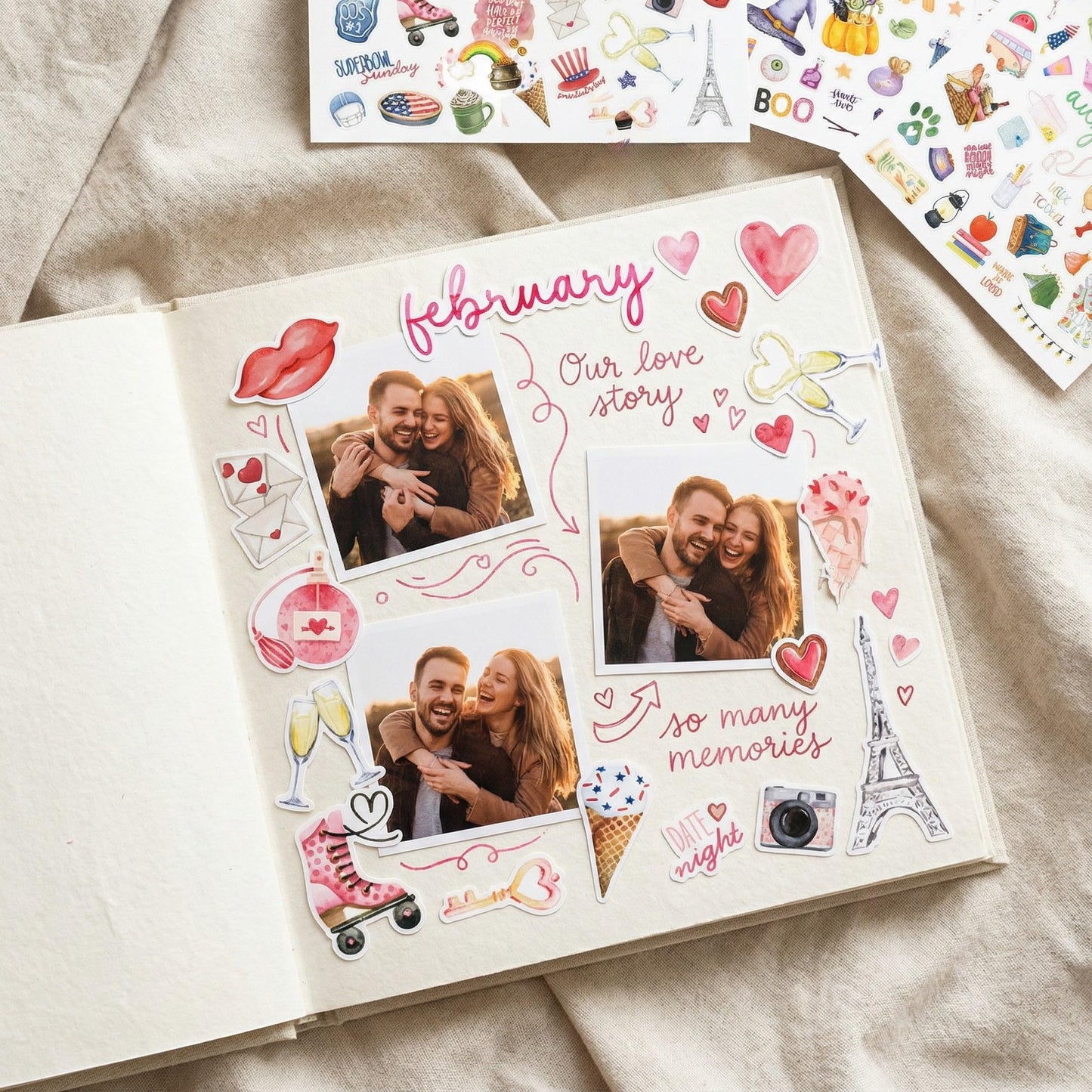Aesthetic Monthly Planner Stickers - Beautiful Holiday Sticker Set to Enhance Your Planner, Journal or Calendar - Perfect Scrapbook Supplies & Accessories with All Year Holidays & Vintage Stickers