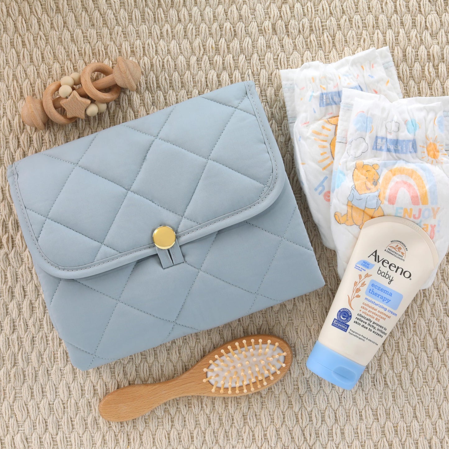 Beautiful Portable Baby Changing Pad - Easy to Clean Diaper Changing Mat