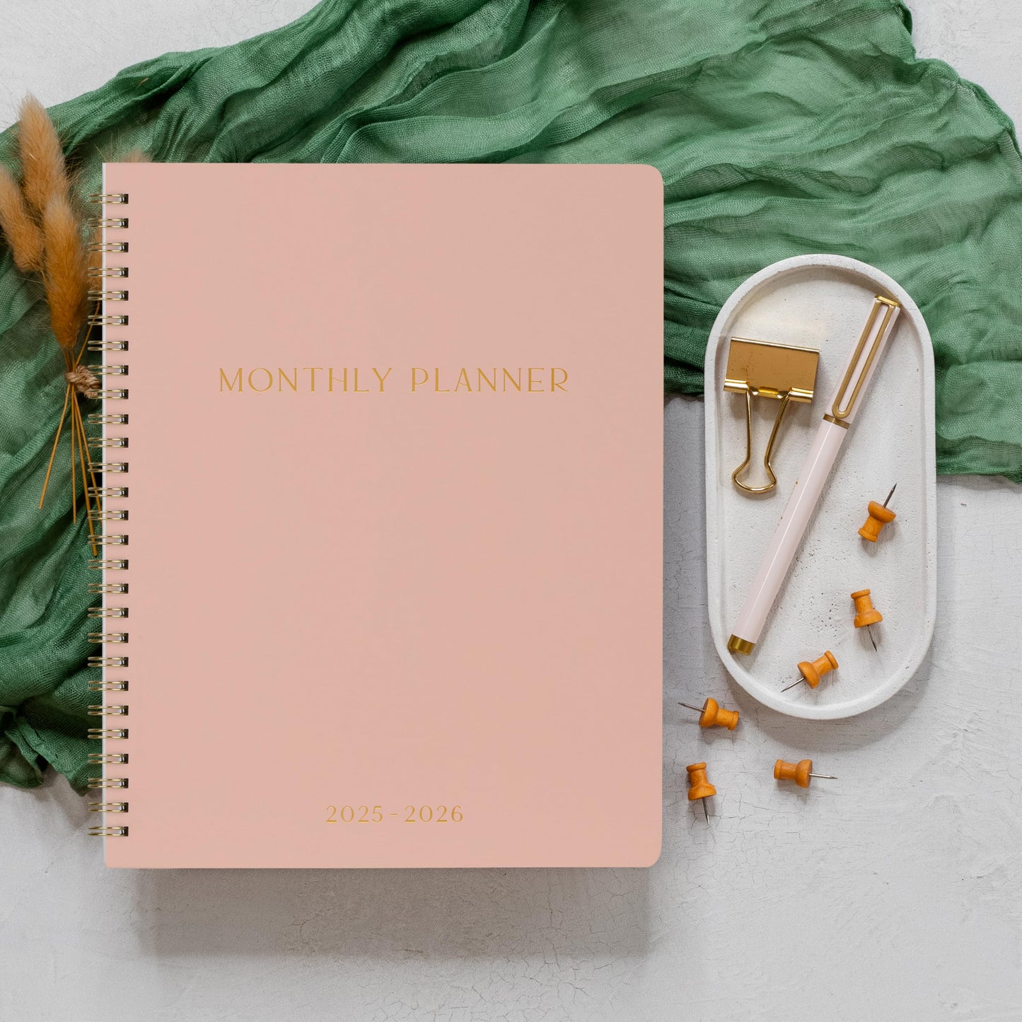 Beautiful 2025-2026 Monthly Planner and Calendar Book - Aesthetic To Do List Notebook For Women to Easily Organize Your Tasks and Boost Productivity - Runs From April 2025 Until December 2026