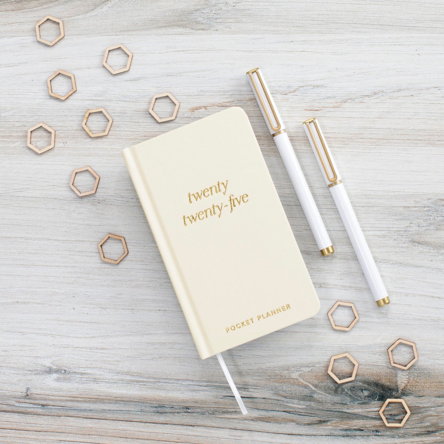 Beautiful 2025 Pocket Calendar - Small 6" x 3.5" Daily Planner Book For Womens Purse with Weekly & Monthly Spreads for Easy Planning - Runs Until December 2025