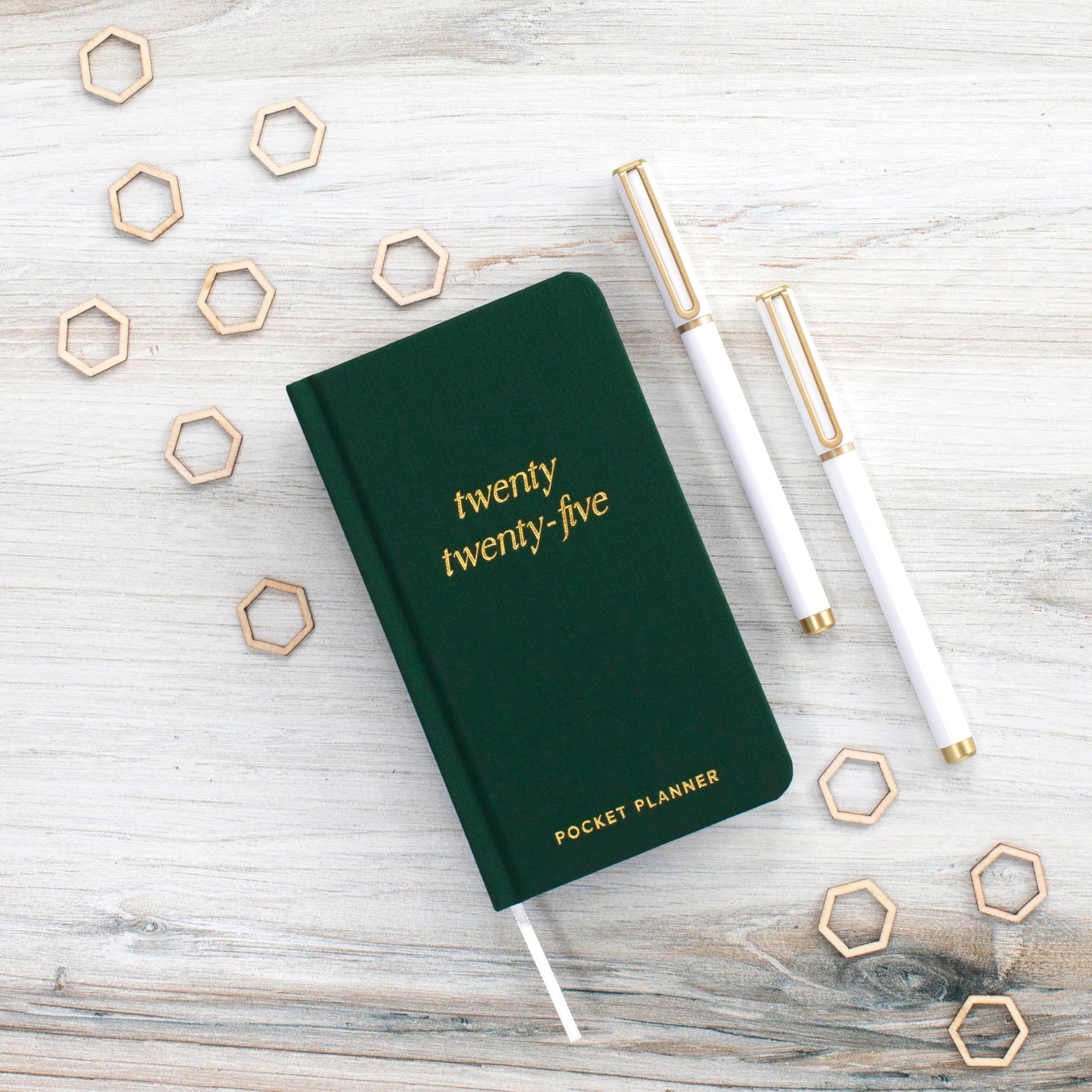 Beautiful 2025 Pocket Calendar - Small 6" x 3.5" Daily Planner Book For Womens Purse with Weekly & Monthly Spreads for Easy Planning - Runs Until December 2025