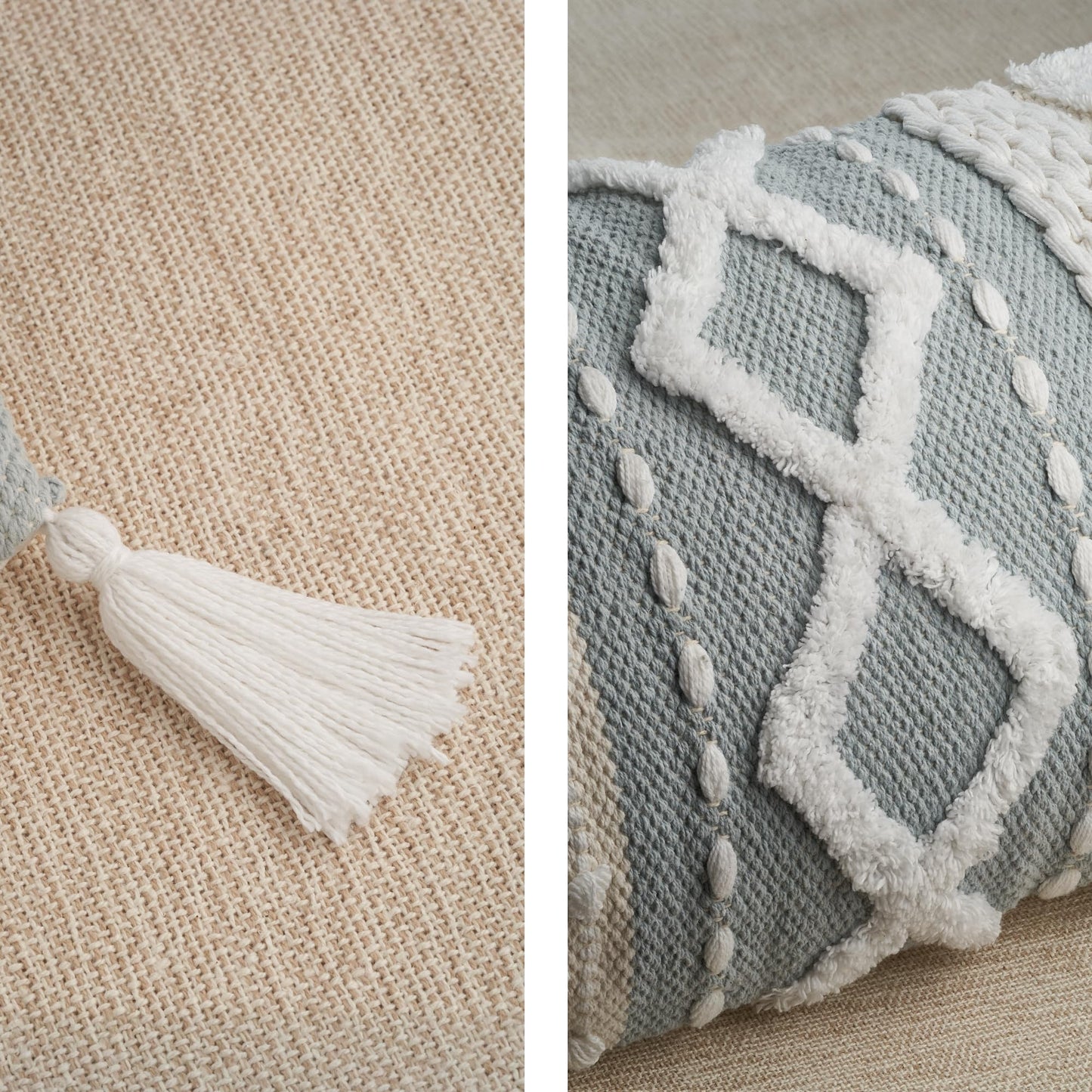 ZICOTO Decorative Lumbar Pillow Cover for Bed & Couch