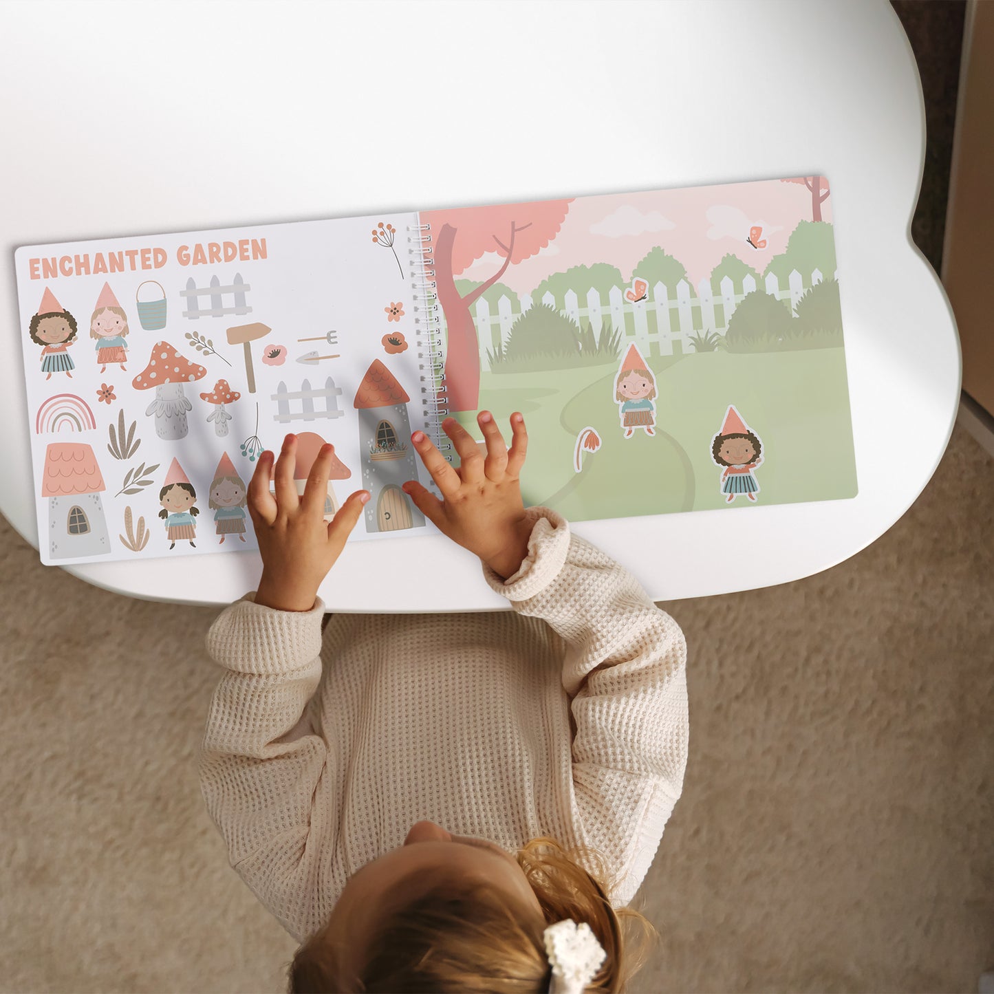 ZICOTO Fun Sticker Book For Toddlers 2-4 Years - Perfect Kids Activity Book With Beautiful Stickers & 12 Reusable Themes