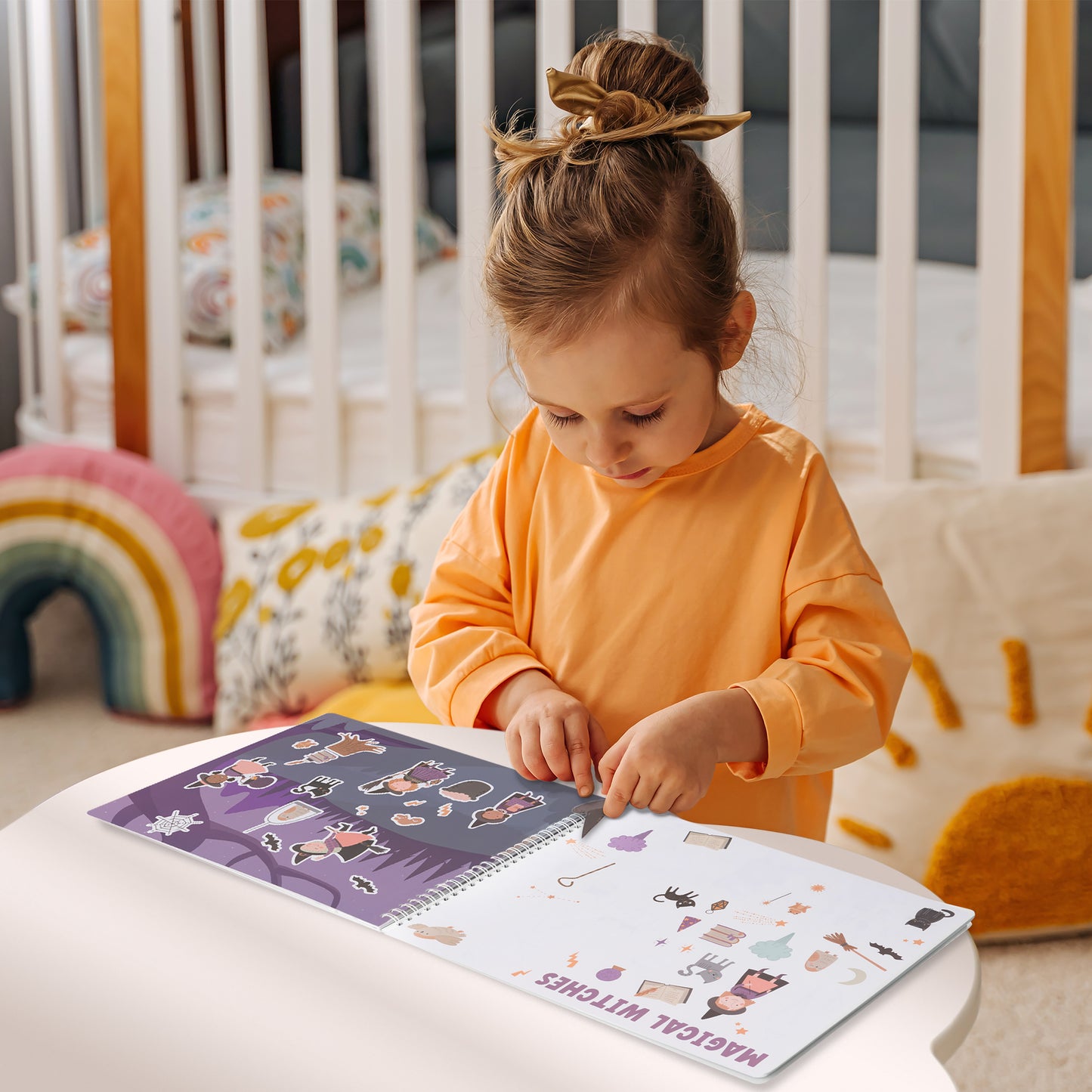 ZICOTO Fun Sticker Book For Toddlers 2-4 Years - Perfect Kids Activity Book With Beautiful Stickers & 12 Reusable Themes