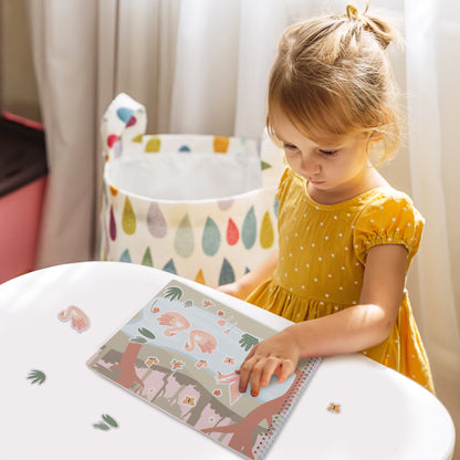ZICOTO Fun Sticker Book For Toddlers 2-4 Years - Perfect Kids Activity Book With Beautiful Stickers & 12 Reusable Themes