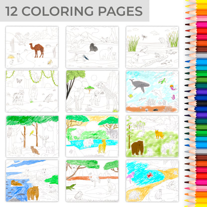 ZICOTO Fun Sticker Book For Toddlers 2-4 Years - Perfect Kids Activity Book With Beautiful Stickers & 12 Reusable Themes