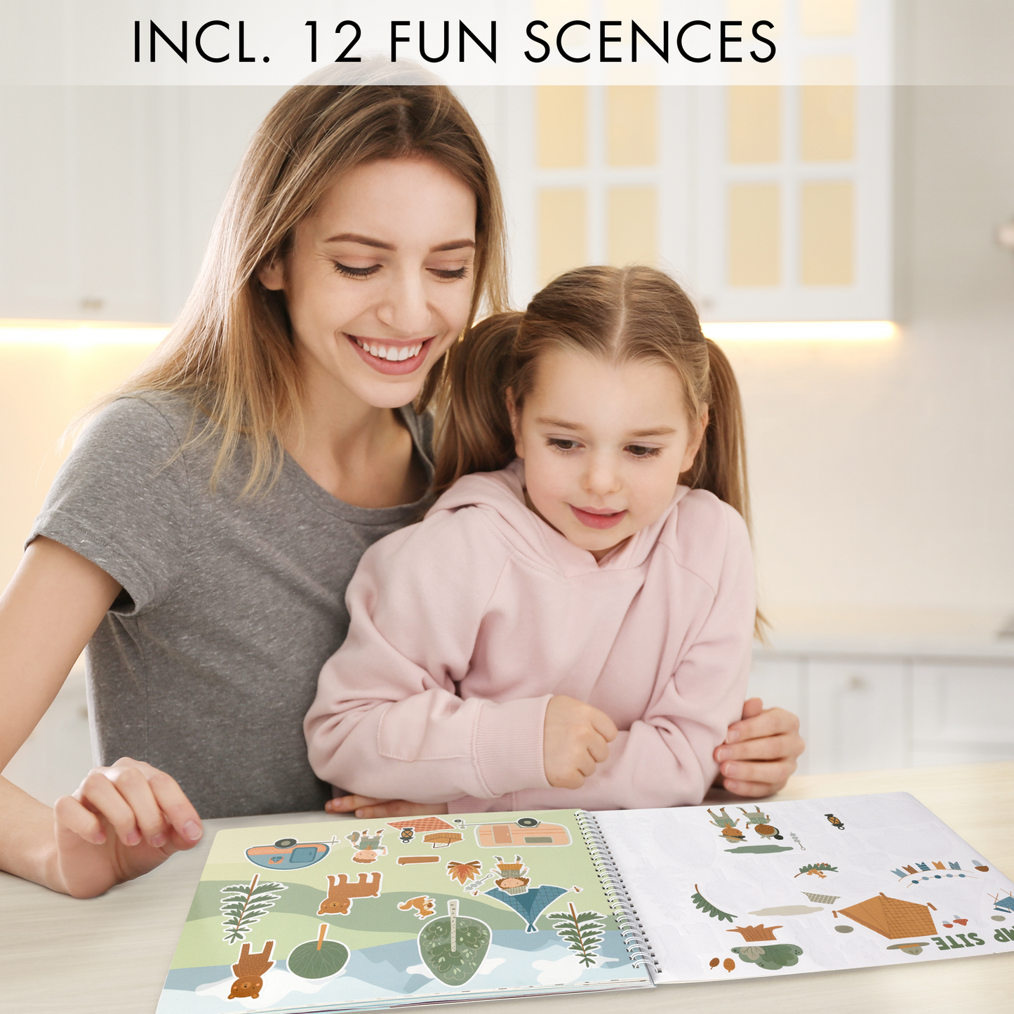 ZICOTO Fun Sticker and Coloring Book For Kids - Entertaining Sticker Activity With Vibrant Themes Keeps Kids Ages 4-8 Busy