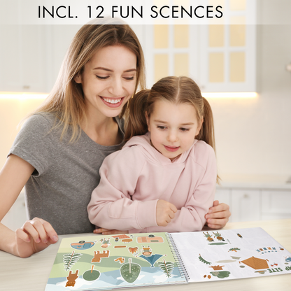 ZICOTO Fun Sticker and Coloring Book For Kids - Entertaining Sticker Activity With Vibrant Themes Keeps Kids Ages 4-8 Busy