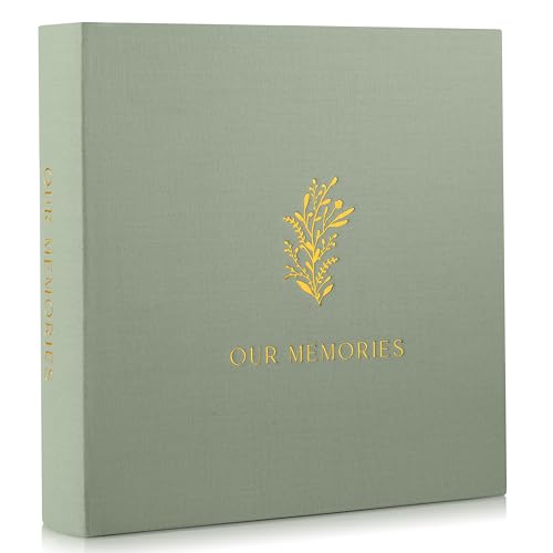 Beautiful Photo Album for 4x6 Pictures - Perfect Picture Book for Wedding, Baby Shower and more - 200 Photo Slots Albums to Collect Your Memories