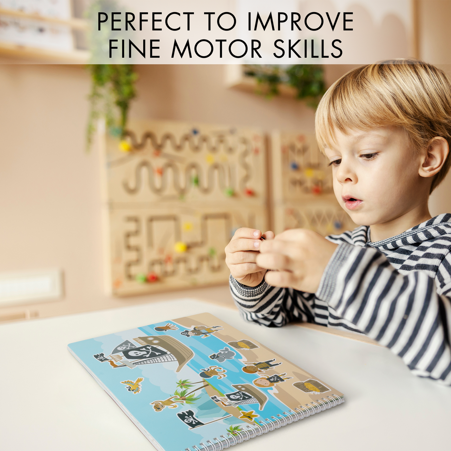 ZICOTO Fun Sticker and Coloring Book For Kids - Entertaining Sticker Activity With Vibrant Themes Keeps Kids Ages 4-8 Busy
