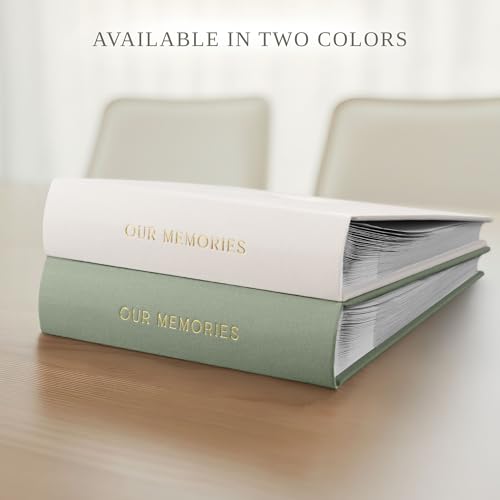 Beautiful Photo Album for 4x6 Pictures - Perfect Picture Book for Wedding, Baby Shower and more - 200 Photo Slots Albums to Collect Your Memories