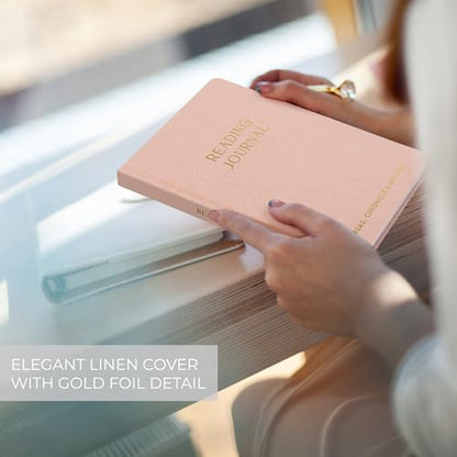 Aesthetic Reading Journal - Modern Book Log For Readers - Perfect Accessories Gift For Book Lovers