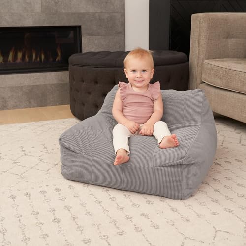 ZICOTO Soft Memory Foam Bean Bag Chair for Toddlers - Trendy Kids Chair and Lounger for Nursery, Playroom, or Living Room