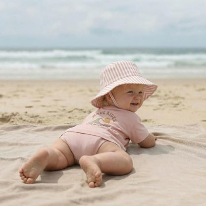 Beautiful Baby Sun Hat 0-6 Months - Adjustable Toddler Hat with UPF 50+ Sun Protection - Cute Kids Bucket Hat for Beach