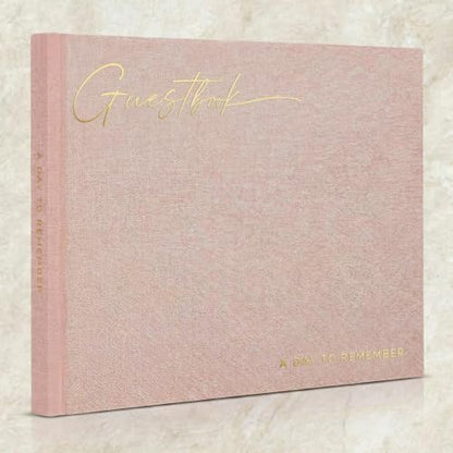 ZICOTO Beautiful Wedding Guest Book for Your Wedding Reception - Simply Elegant Guestbook to Sign in - The Perfect Baby Shower Guest Book and Addition to Your Big Day