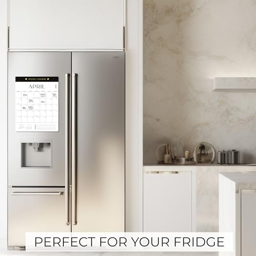 Aesthetic 2025-2026 Magnetic Vertical Calendar - Runs from January 2026 Until July 2026 - The Perfect Monthly Refrigerator Calendar With Minimal Designs for Easy Organizing