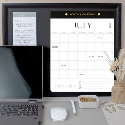 Aesthetic 2025-2026 Magnetic Vertical Calendar - Runs from January 2026 Until July 2026 - The Perfect Monthly Refrigerator Calendar With Minimal Designs for Easy Organizing