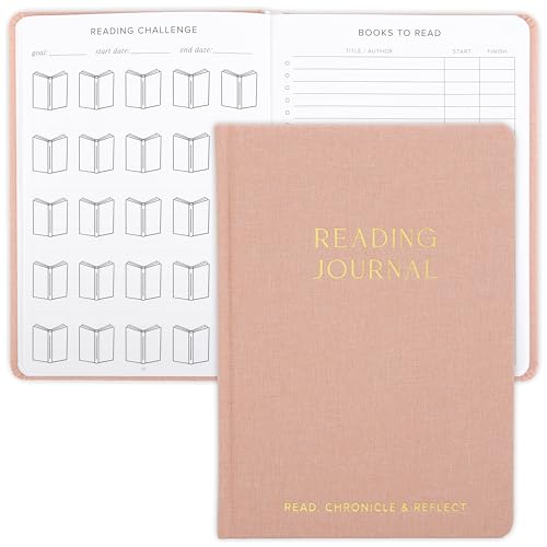 Aesthetic Reading Journal - Modern Book Log For Readers - Perfect Accessories Gift For Book Lovers