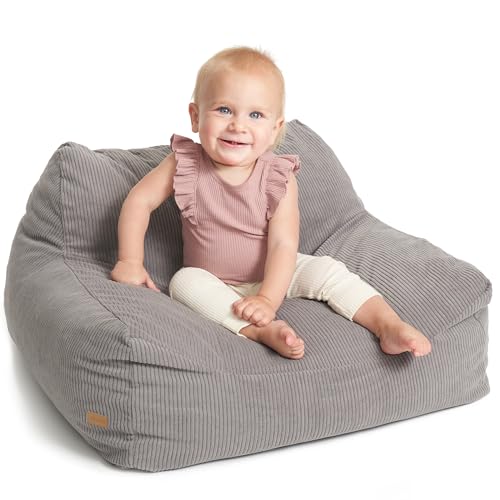 ZICOTO Soft Memory Foam Bean Bag Chair for Toddlers - Trendy Kids Chair and Lounger for Nursery, Playroom, or Living Room