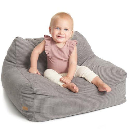 ZICOTO Soft Memory Foam Bean Bag Chair for Toddlers - Trendy Kids Chair and Lounger for Nursery, Playroom, or Living Room