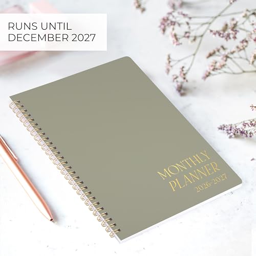 Beautiful 2026-2027 Monthly Planner and Calendar Book - To Do List Notebook That Easily Organizes Your Tasks to Boost Productivity - Runs From January 2026 Until December 2027