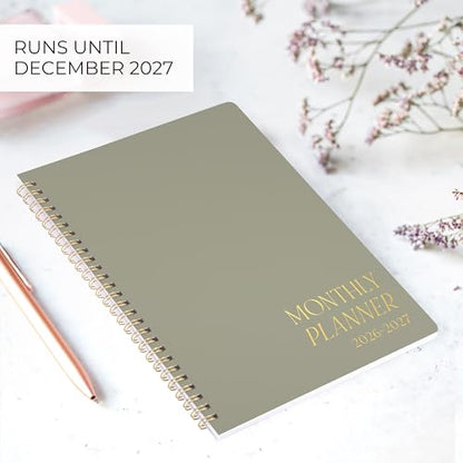 Beautiful 2026-2027 Monthly Planner and Calendar Book - To Do List Notebook That Easily Organizes Your Tasks to Boost Productivity - Runs From January 2026 Until December 2027