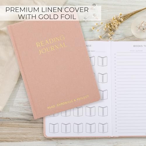 Aesthetic Reading Journal - Modern Book Log For Readers - Perfect Accessories Gift For Book Lovers