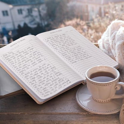 Aesthetic Reading Journal - Modern Book Log For Readers - Perfect Accessories Gift For Book Lovers