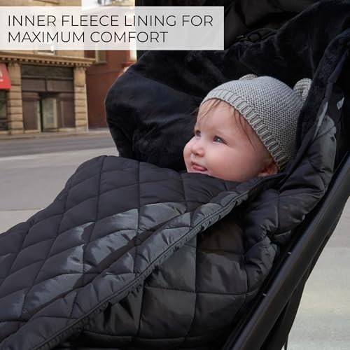 Warm and Cozy Winter Stroller Cover for Baby - Waterproof Bunting Bag with Soft Fleece Lining and Universal Fit for Strollers - Protective Footmuff Blanket for Ultimate Comfort in Wind, Rain & Snow