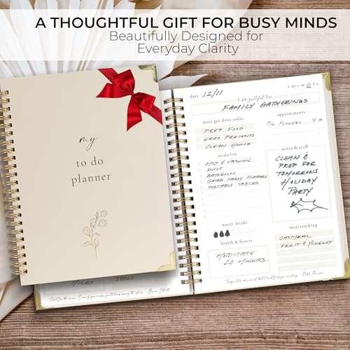 ZICOTO Beautiful To Do List Notebook - The Perfect Daily Planner to Easily Organize Your Tasks And Boost Productivity - Stylish Undated Planner And Office Supplies For Women