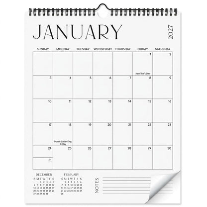 Beautiful 2026-2027 Wall Calendar - Runs from January 2027 until July 2028