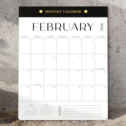 Aesthetic 2025-2026 Magnetic Vertical Calendar - Runs from January 2026 Until July 2026 - The Perfect Monthly Refrigerator Calendar With Minimal Designs for Easy Organizing