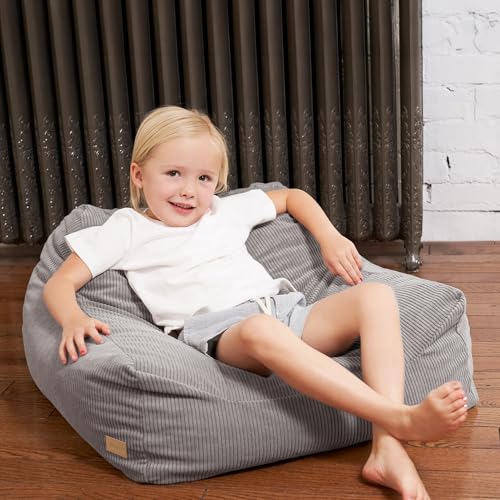 ZICOTO Soft Memory Foam Bean Bag Chair for Toddlers - Trendy Kids Chair and Lounger for Nursery, Playroom, or Living Room