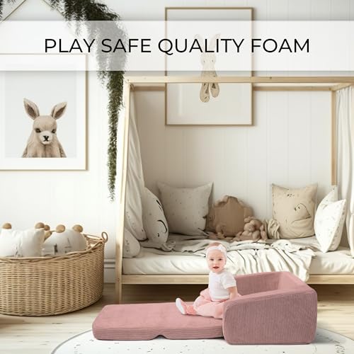 ZICOTO Sturdy Toddler Chair and Couch - The Perfect Kids Sofa for Girls and Boys - Ideal Fold Out Sofa Chairs to Give Your Kids a Safe and Fun Place to Sit