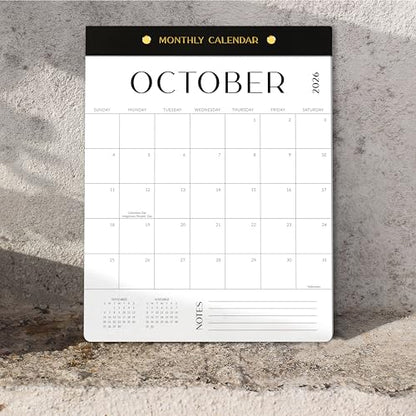Aesthetic 2025-2026 Magnetic Vertical Calendar - Runs from January 2026 Until July 2026 - The Perfect Monthly Refrigerator Calendar With Minimal Designs for Easy Organizing