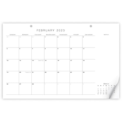 Beautiful Desk Calendar - Runs from January 2022 until July 2023-17"x11" Minimalistic Office Desktop/Wall Calendar for Easy Planning