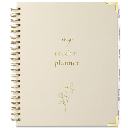 Simplified Teacher Planner For The 2023-2024 Academic School Year - Your All Incl. 8.5" x 11" Lesson Plan Book Supplies - Easily Organize Your Daily, Weekly & Monthly Classroom/Homeschool Schedule