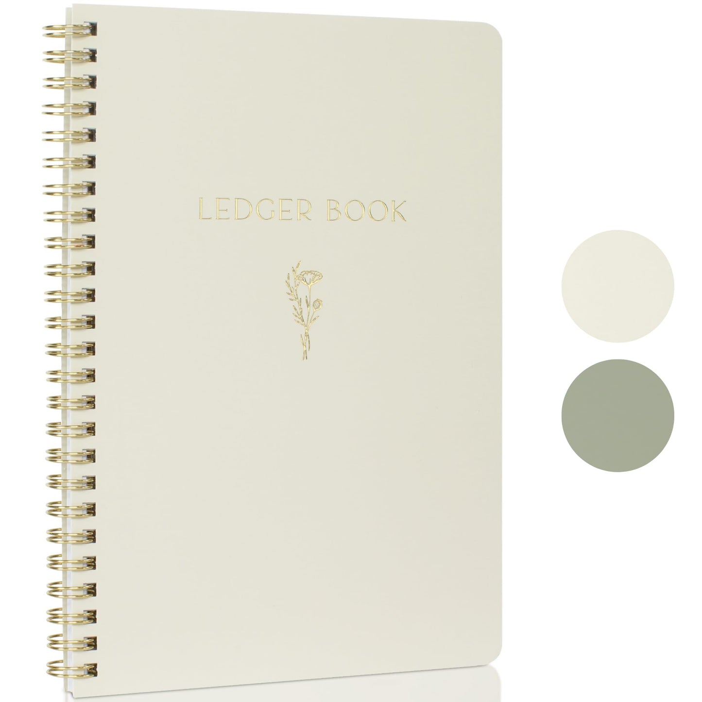ZICOTO Easy to Use Accounting Ledger Book - The Perfect Expense Tracker Notebook for Your Small Business - Beautiful Personal Finance Checkbook, Income and Expense Log Book