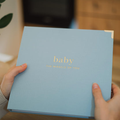 Keepsake Baby Memory Book for Boys and Girls - Timeless First 5 Year Baby Book - Neutral Journal Scrapbook or Photo Album - Record a Milestone for Every Event from Birth to Age 5