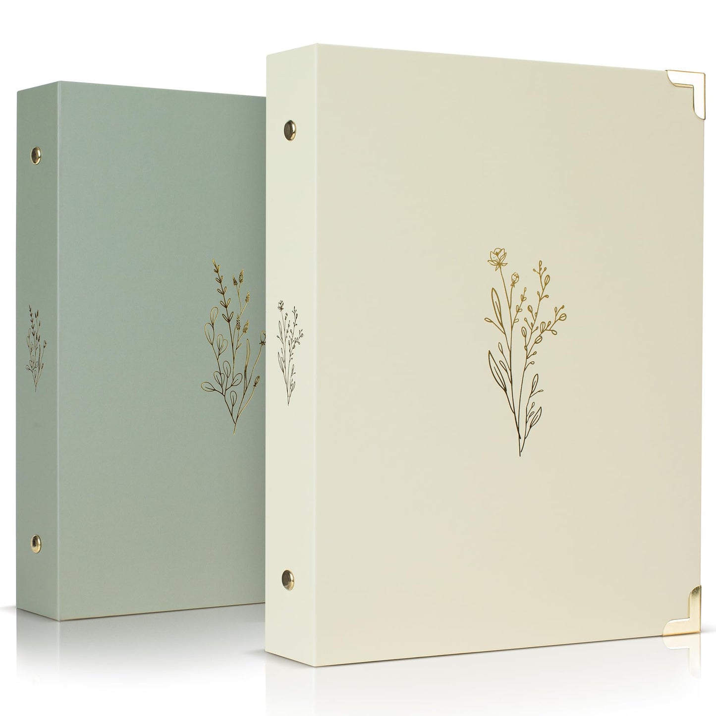 Aesthetic 6 Ring A5 Binder Set of 2 - The Perfect Small 0.75 Inch Planner Binder for Journaling or Collections - Refillable Notebook Holder with Pocket