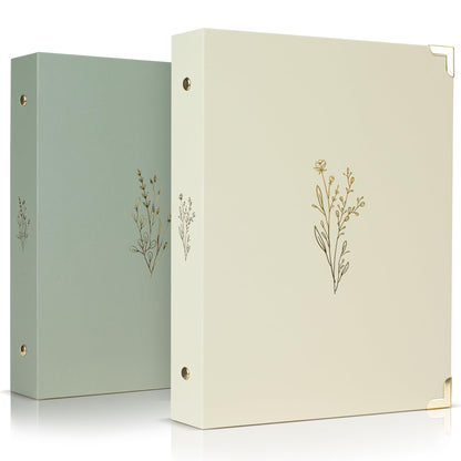 Aesthetic 6 Ring A5 Binder Set of 2 - The Perfect Small 0.75 Inch Planner Binder for Journaling or Collections - Refillable Notebook Holder with Pocket