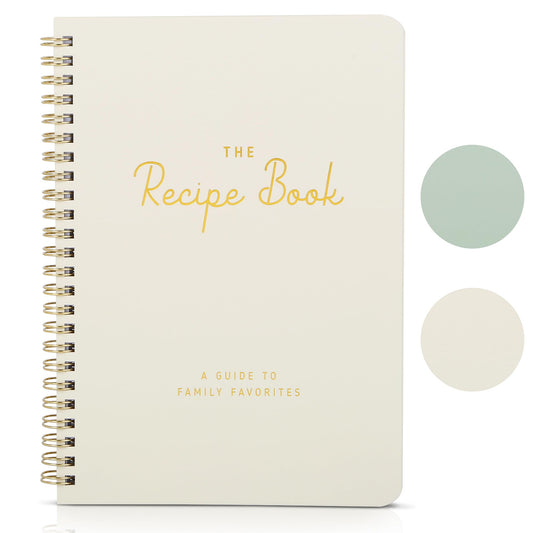 ZICOTO Aesthetic Blank Recipe Book - The Perfect Recipe Notebook to Write in Your Own Recipes - Beautiful Blank Cookbook to Organize Your Recipes