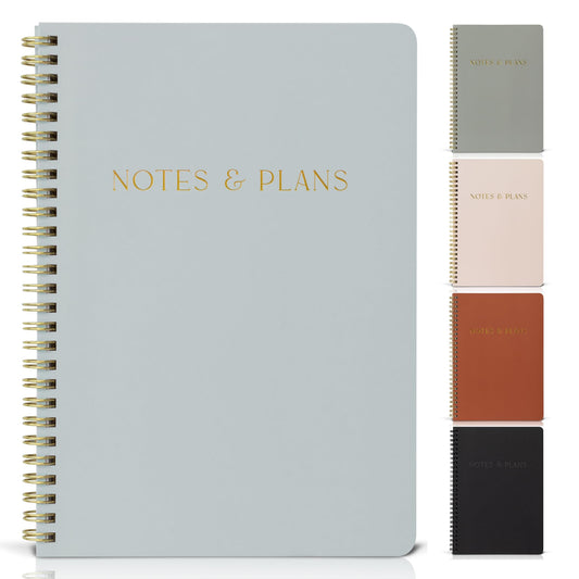 ZICOTO Beautiful Daily Planner And Notebook With Hourly Schedule - Aesthetic Spiral To do List Notepad to Easily Organize Your Tasks And Appointments - Stylish Book And School Or Office Supplies