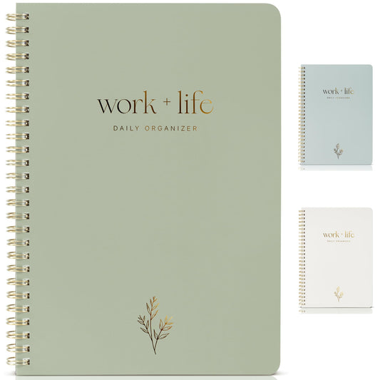 Beautiful Daily Planner and To Do List Notebook For Work And Life - The Perfect Undated Planner to Easily Organize Tasks and Appointments - Stylish Office and School Supplies for Women