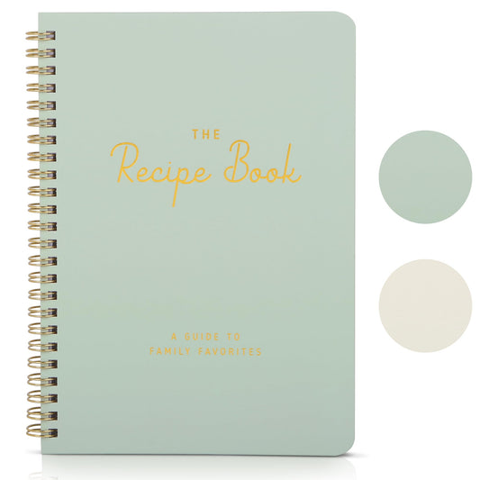 ZICOTO Aesthetic Blank Recipe Book - The Perfect Recipe Notebook to Write in Your Own Recipes - Beautiful Blank Cookbook to Organize Your Recipes