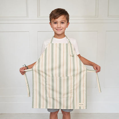 Kids Apron for Girls & Boys - Toddler Apron with Pocket for Cooking, Baking