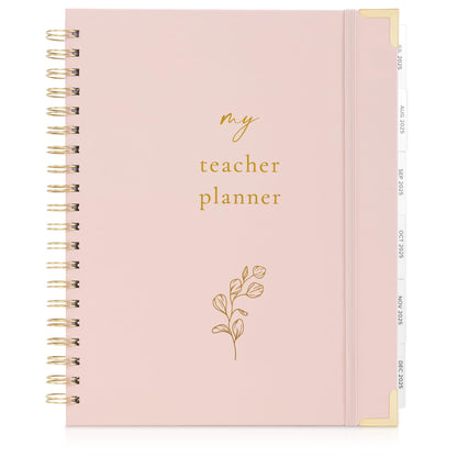 Aesthetic Teacher Planner For The 2025-2026 Academic School Year - Your All Incl. 8.5" x 11" Lesson Plan Book Supplies - Easily Organize Your Daily, Weekly & Monthly Classroom/Homeschool Schedule